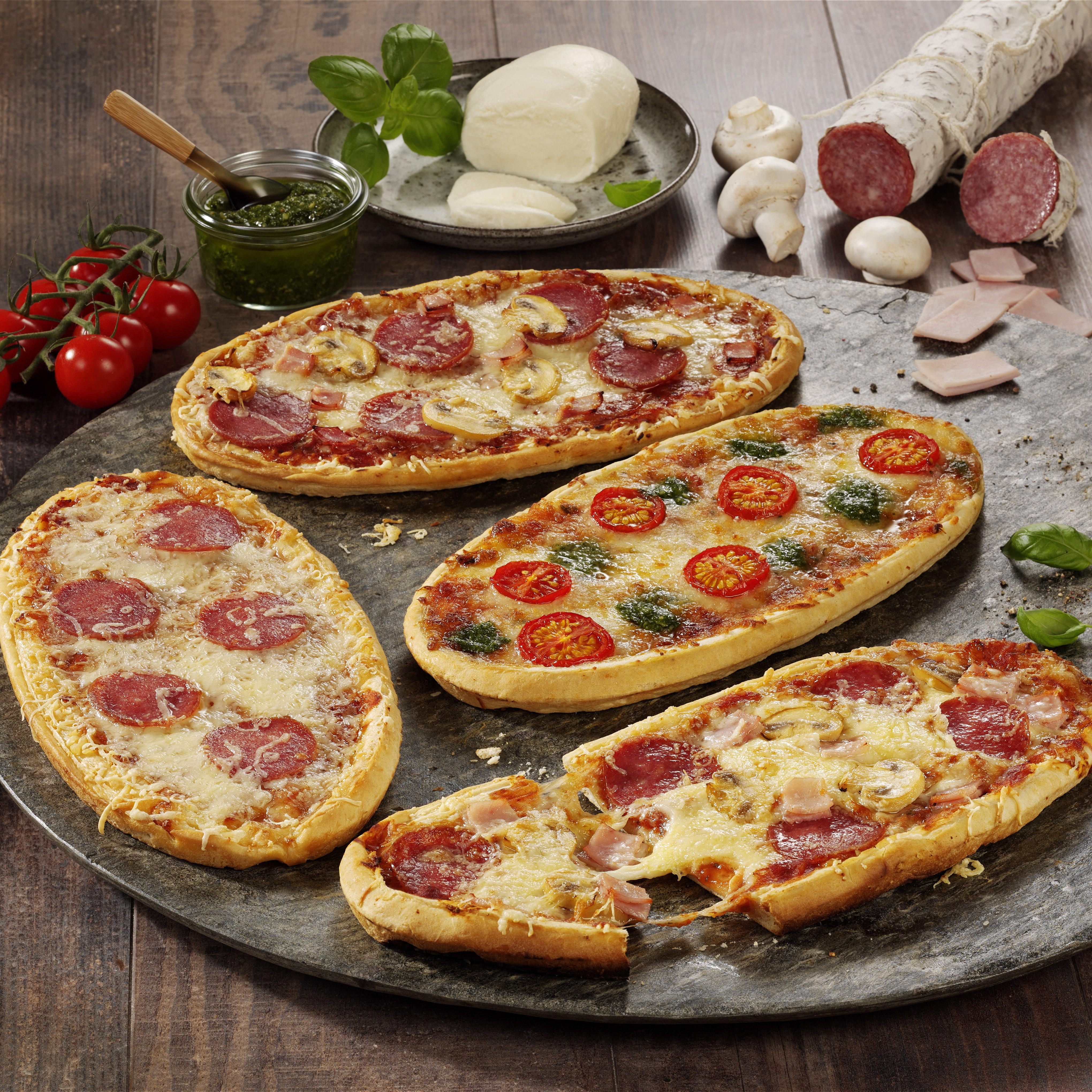 Mini Steinofenpizza Sortiment Online Bestellen Auf Heimfrost De Heimfrost Naturlich Gut